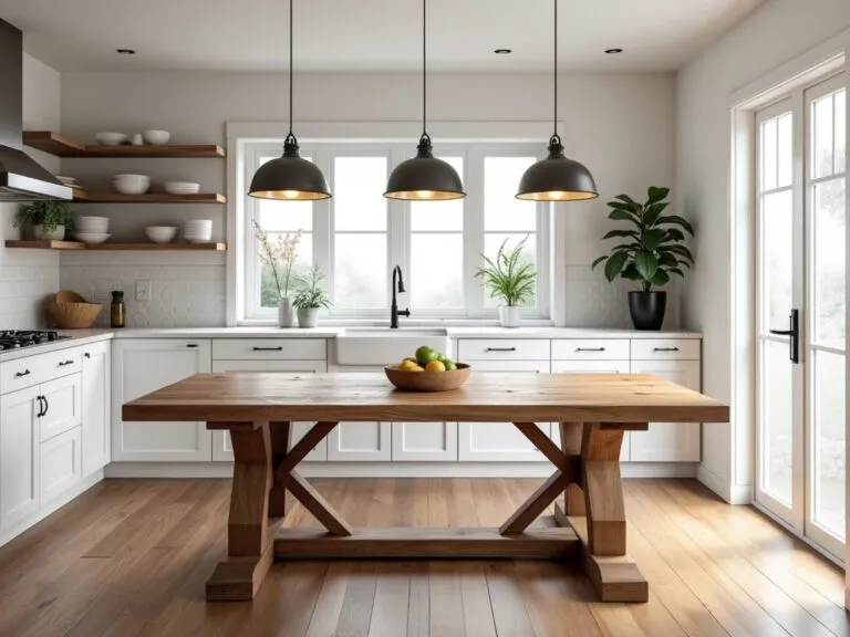 18 Farmhouse Kitchen Table Looks for Your Home