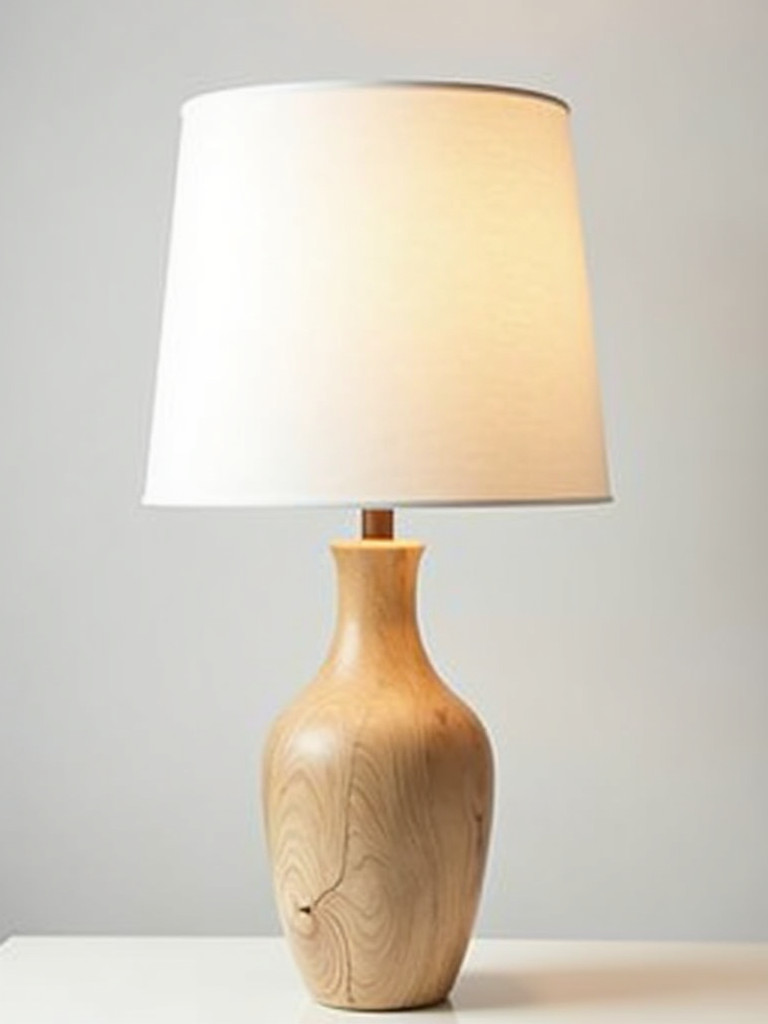 A stylish table lamp that reflects coastal elements through its materials and design
