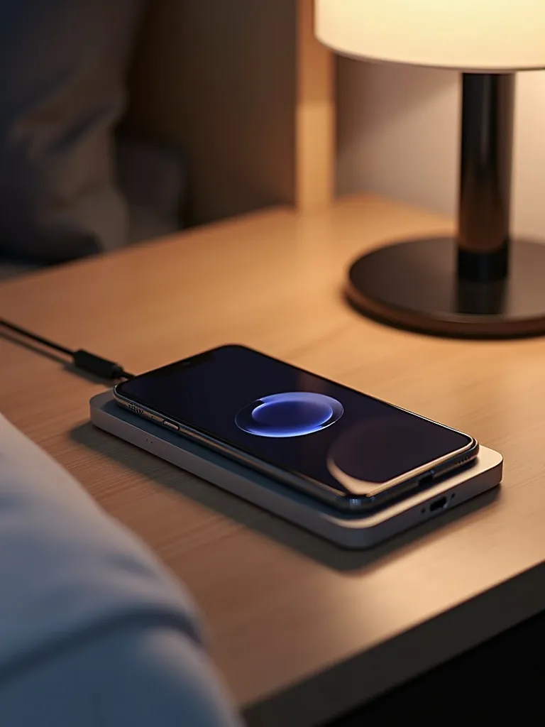 A nightstand with a dual charging station that is sleek and organized