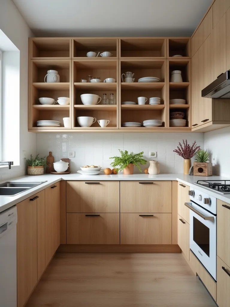 organized kitchen cabinets with custom storage solutions.