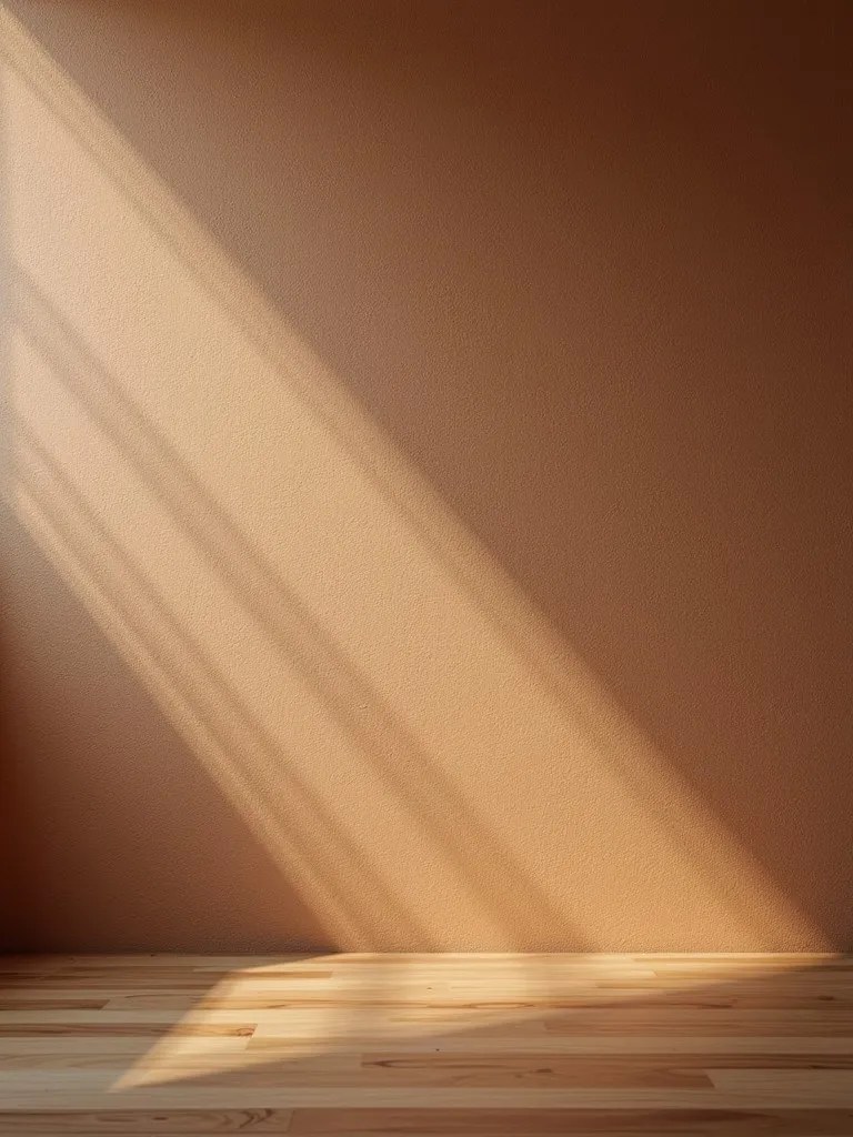 A textured brown wall in a kitchen.