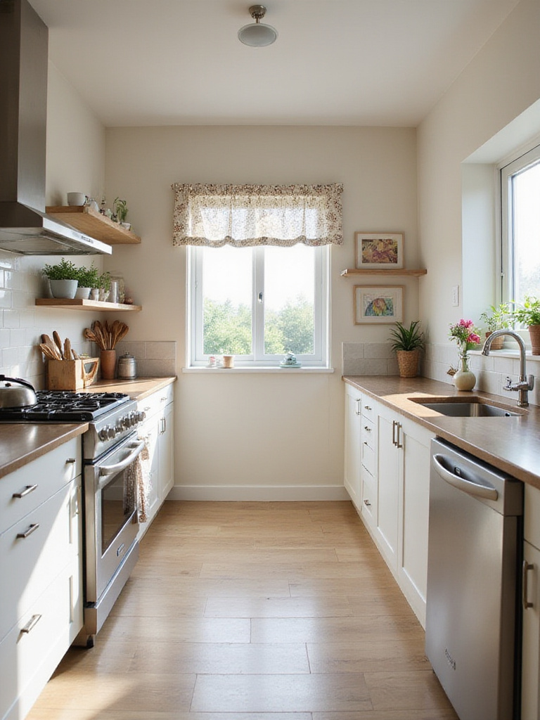 Optimized kitchen layout for function and flow with strategic appliance placement.