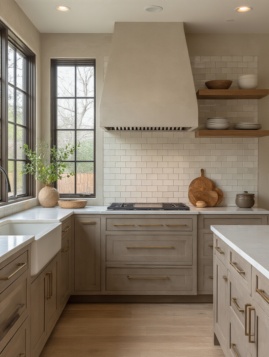 Portrait of a modern kitchen with a protective, stylish backsplash.